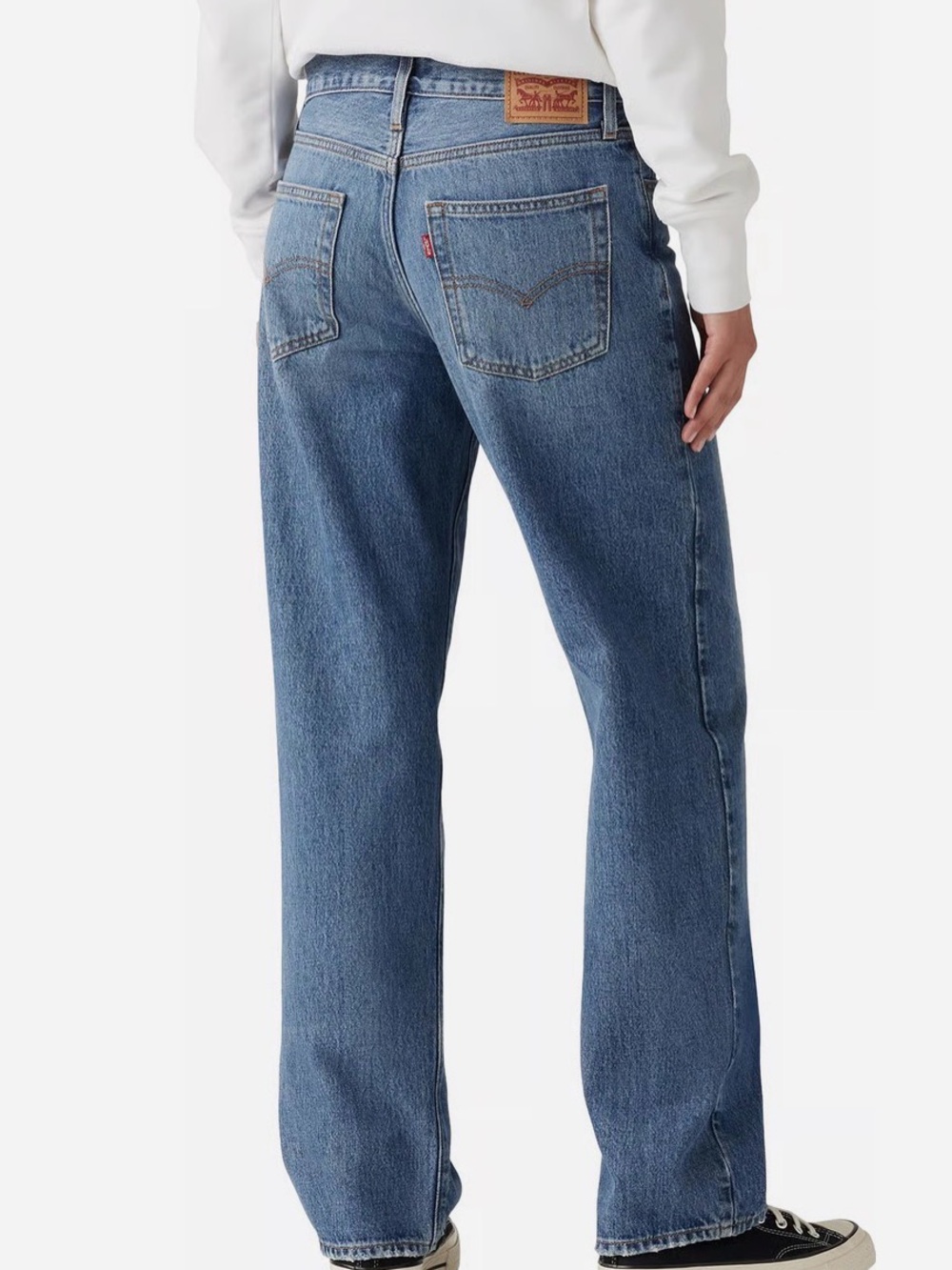 Levi's Blue High-Waist Wide Leg Jeans